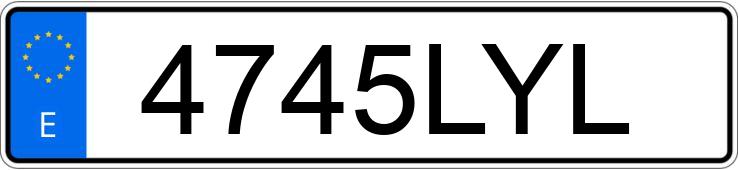 Numer rejestracyjny 4745LYL posiada TOYOTA LAND CRUISER