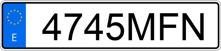 Numer rejestracyjny 4745MFN posiada SEAT ATECA