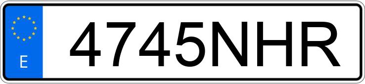 Numer rejestracyjny 4745NHR posiada CUPRA TAVASCAN