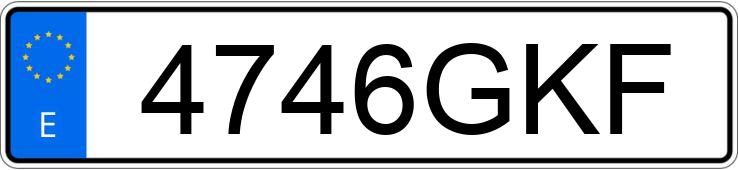 Numer rejestracyjny 4746GKF posiada BMW SERIE 5