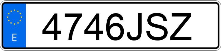 Registreringsnumret 4746JSZ har FIAT 500