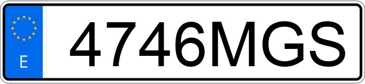 Numer rejestracyjny 4746MGS posiada CHEVROLET-GM CAMARO