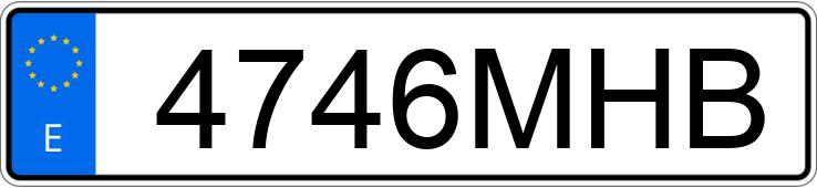 Numer rejestracyjny 4746MHB posiada PEUGEOT EXPERT