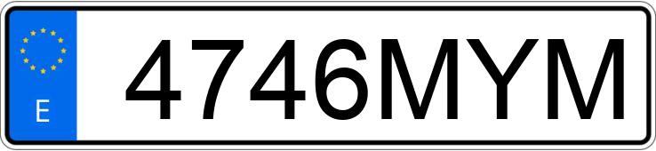 Numer rejestracyjny 4746MYM posiada VOLKSWAGEN TOURAN Numer rejestracyjny 4746MYM posiada VOLKSWAGEN TOURAN