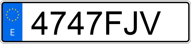 Numer rejestracyjny 4747FJV posiada SKODA FABIA Numer rejestracyjny 4747FJV posiada SKODA FABIA