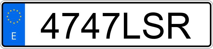 Numer rejestracyjny 4747LSR posiada VOLKSWAGEN TIGUAN