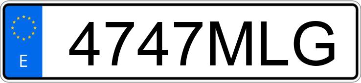 Numer rejestracyjny 4747MLG posiada SKODA OCTAVIA