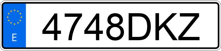 Numer rejestracyjny 4748DKZ posiada KIA RIO