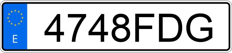 Die Registrierungsnummer 4748FDG hat VOLKSWAGEN TOUAREG