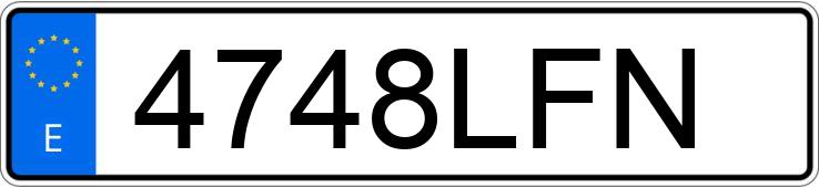Numer rejestracyjny 4748LFN posiada BMW SERIE 4