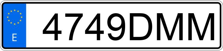 Numer rejestracyjny 4749DMM posiada GAS-GAS EC Numer rejestracyjny 4749DMM posiada GAS-GAS EC
