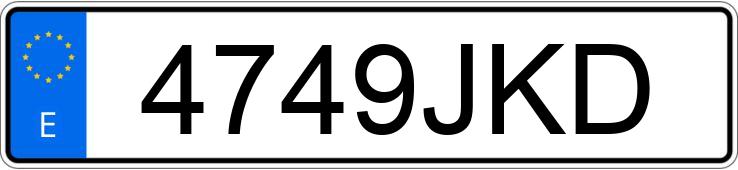 Numer rejestracyjny 4749JKD posiada BMW SERIE 6 F13 640DA