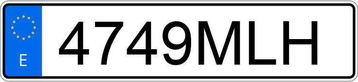 Numer rejestracyjny 4749MLH posiada OPEL CORSA