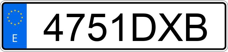 Numer rejestracyjny 4751DXB posiada SEAT IBIZA Numer rejestracyjny 4751DXB posiada SEAT IBIZA