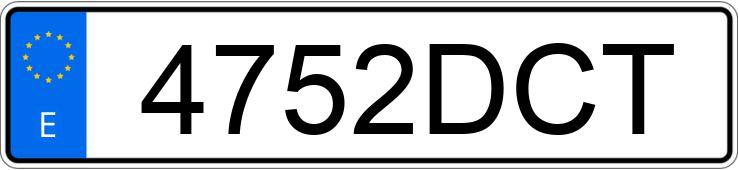 Numer rejestracyjny 4752DCT posiada VOLVO XC90