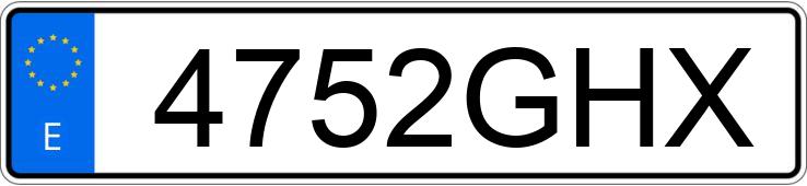 Numer rejestracyjny 4752GHX posiada HONDA CR-V