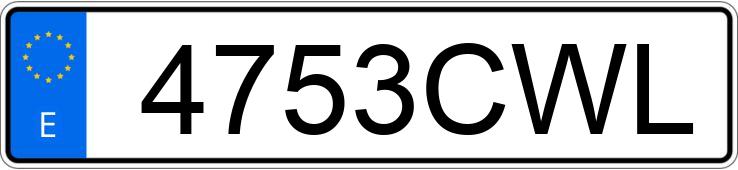 Numer rejestracyjny 4753CWL posiada SEAT IBIZA