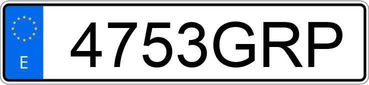 Numer rejestracyjny 4753GRP posiada SUZUKI BURGMAN 125