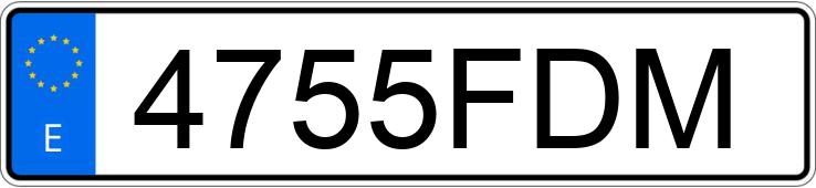 Numer rejestracyjny 4755FDM posiada SEAT IBIZA Numer rejestracyjny 4755FDM posiada SEAT IBIZA