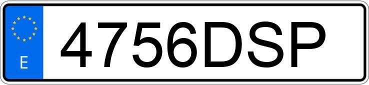 Numer rejestracyjny 4756DSP posiada RENAULT LAGUNA