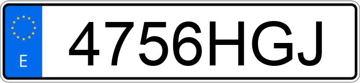 Numer rejestracyjny 4756HGJ posiada FORD TRANSIT CONNECT