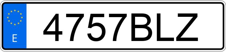 Numer rejestracyjny 4757BLZ posiada FORD FOCUS