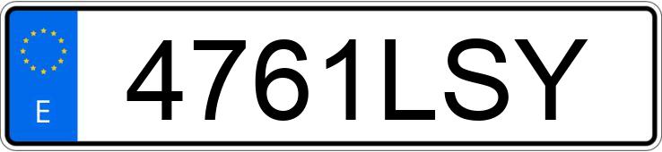 Numer rejestracyjny 4761LSY posiada KIA XCEED