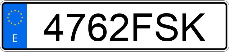 Numer rejestracyjny 4762FSK posiada SUZUKI BURGMAN 125