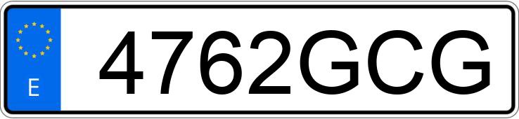 Numer rejestracyjny 4762GCG posiada PEUGEOT PARTNER