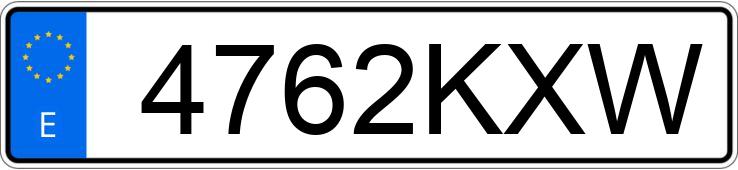 Numer rejestracyjny 4762KXW posiada BMW SERIE 3