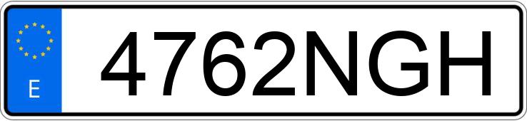 Numer rejestracyjny 4762NGH posiada DAF XG