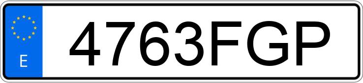 Numer rejestracyjny 4763FGP posiada AUDI A4