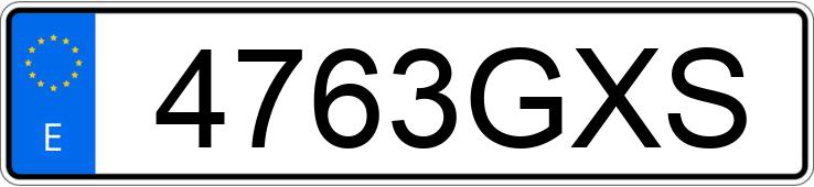 Numer rejestracyjny 4763GXS posiada SEAT EXEO