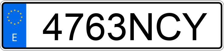 Numer rejestracyjny 4763NCY posiada SEAT IBIZA