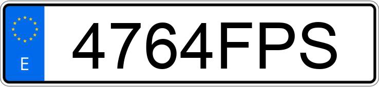 Numer rejestracyjny 4764FPS posiada FORD FOCUS