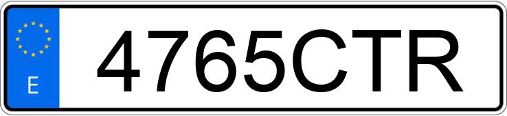 Numer rejestracyjny 4765CTR posiada FORD FOCUS C-MAX