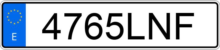 Numer rejestracyjny 4765LNF posiada BMW SERIE 4