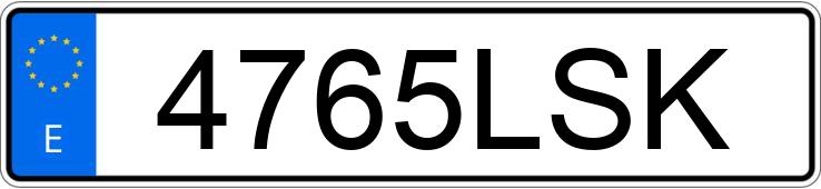 Numer rejestracyjny 4765LSK posiada BMW SERIE 4