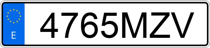 Numer rejestracyjny 4765MZV posiada SKODA KAMIQ