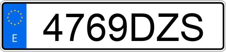 Numer rejestracyjny 4769DZS posiada AUDI A6