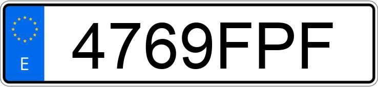 Numer rejestracyjny 4769FPF posiada MERCEDES VITO