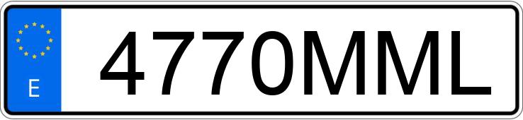 Numer rejestracyjny 4770MML posiada OPEL CORSA