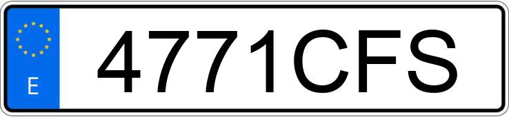 Numer rejestracyjny 4771CFS posiada HONDA CIVIC