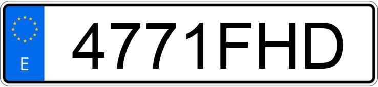 Numer rejestracyjny 4771FHD posiada FIAT STILO