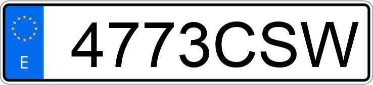 Numer rejestracyjny 4773CSW posiada RENAULT MEGANE