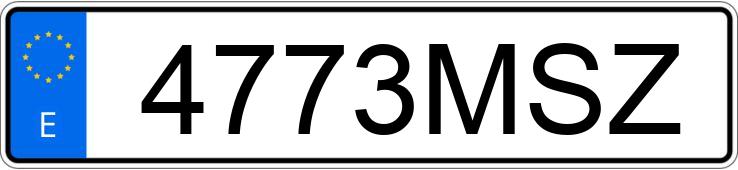 Numer rejestracyjny 4773MSZ posiada KIA EV6