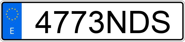 Numer rejestracyjny 4773NDS posiada MINI MINI