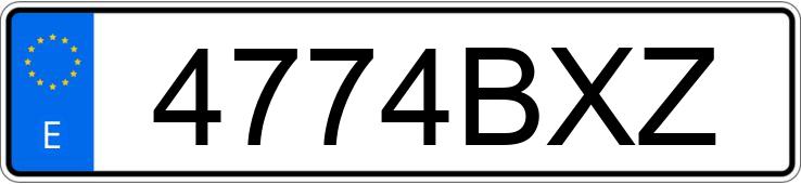 Numer rejestracyjny 4774BXZ posiada BMW SERIE 3