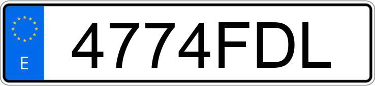 Die Registrierungsnummer 4774FDL hat PEUGEOT 407
