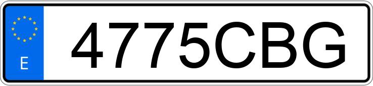 Numer rejestracyjny 4775CBG posiada SEAT IBIZA